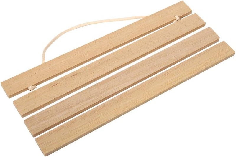 woobles Wooden Poster Frame, Magnetic Light Wood Frame Hanger for Photo Picutre Canvas Artwork Art Print Wall Hanging(White Wood) (21cm) - Image 3
